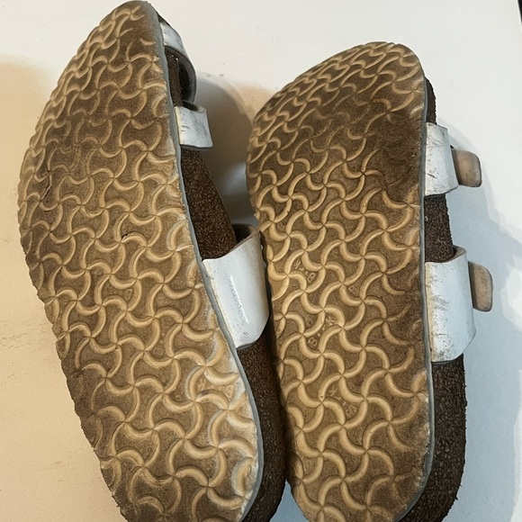 Birkenstock Mayari Women Sz 34 L4 White Birko Flor Slide Comfort Sandals - Picture 7 of 10